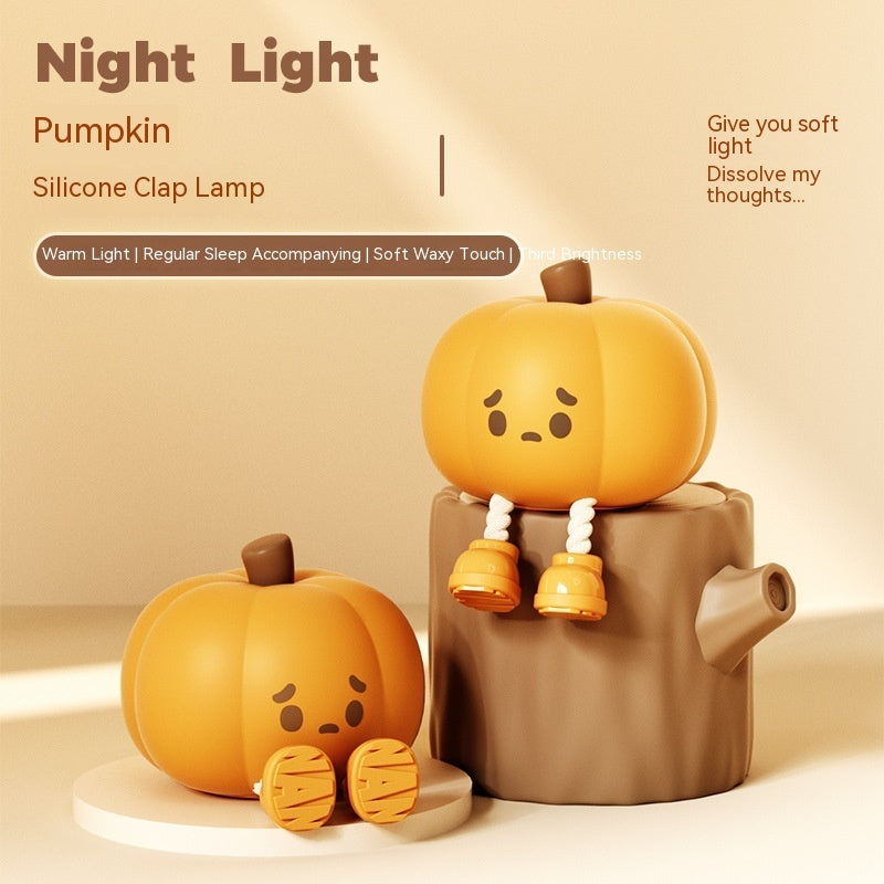 Pumpkin night light expression style 2