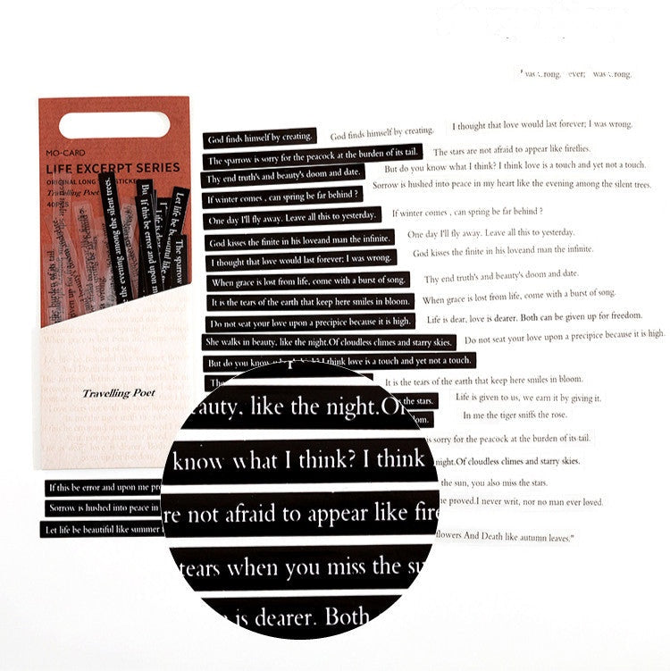 Life Excerpt Series — 40-Piece PET Sticker Pack