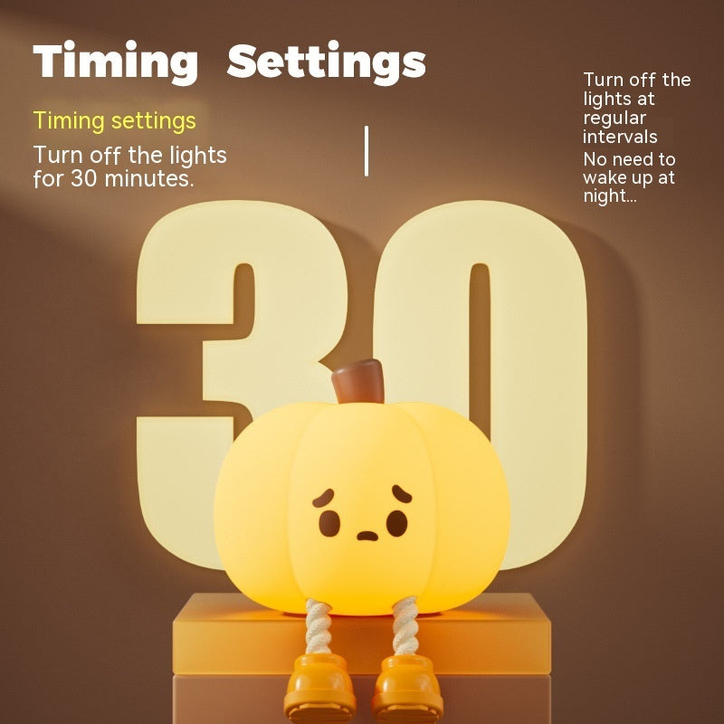 Pumpkin night light expression style 3