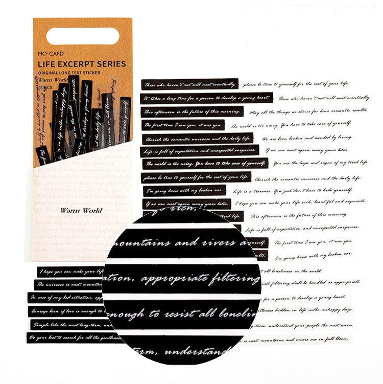 Life Excerpt Series — 40-Piece PET Sticker Pack