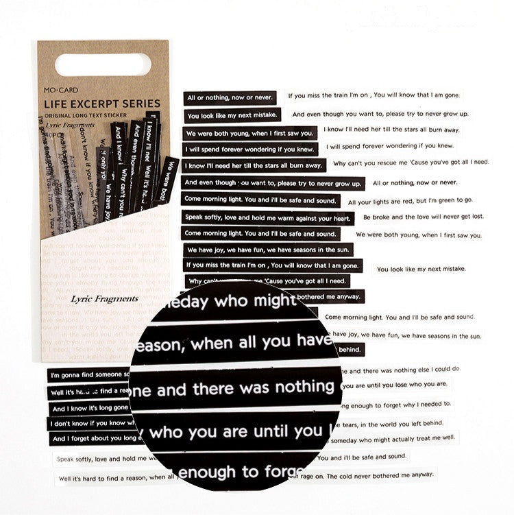 Life Excerpt Series — 40-Piece PET Sticker Pack