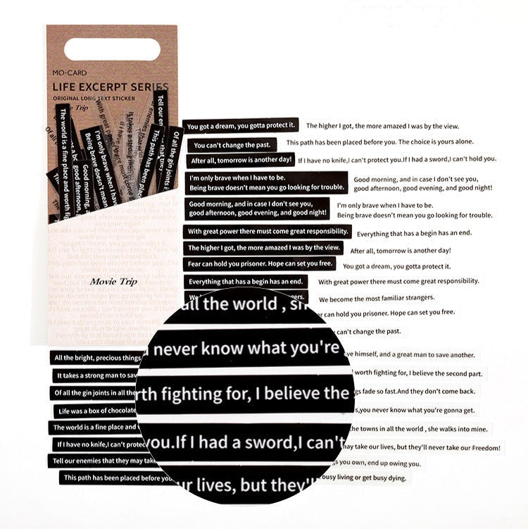 Life Excerpt Series — 40-Piece PET Sticker Pack