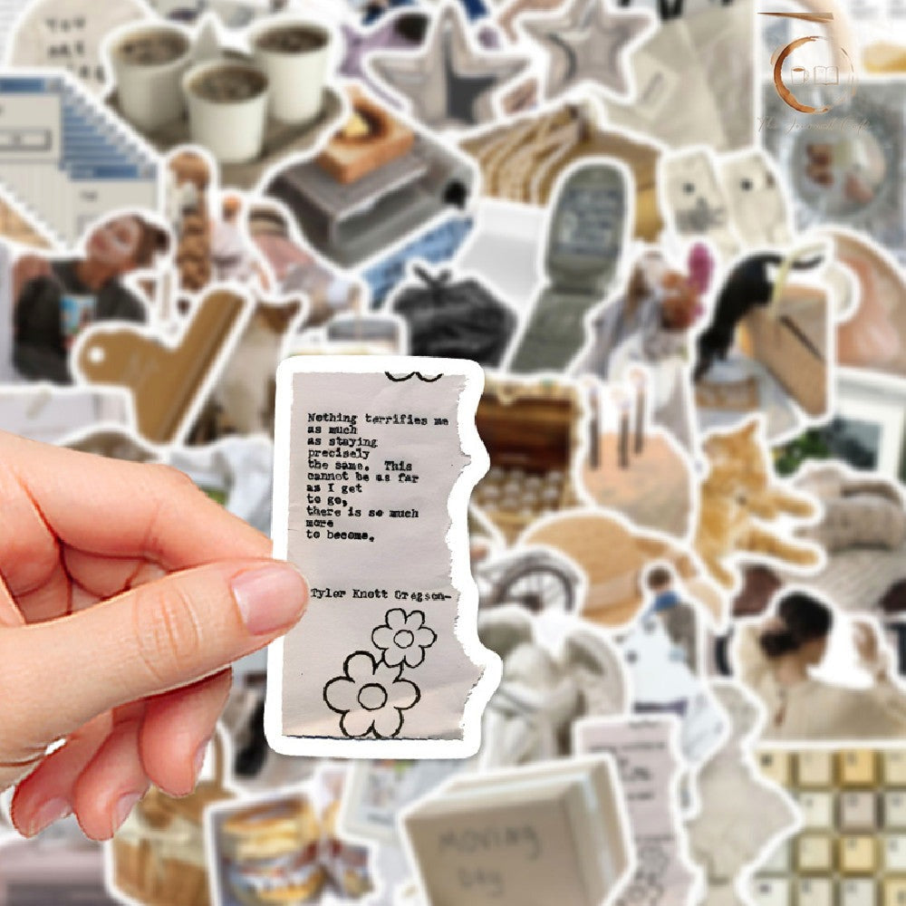 Vintage Soul sticker pack, retro die-cut journal stickers, The Journal Cafe