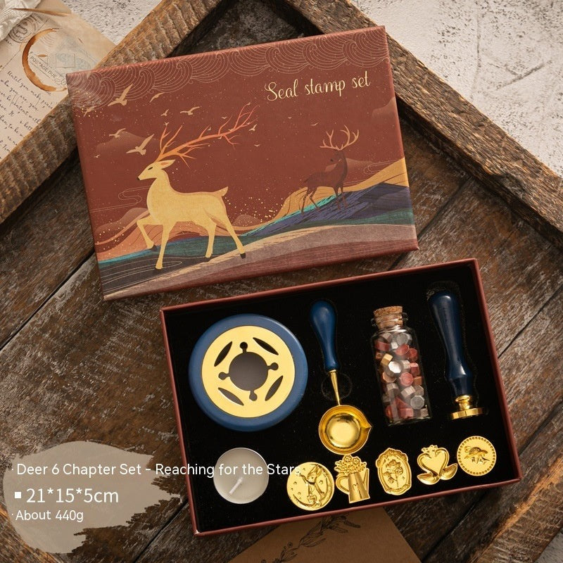 Starry Night wax seal gift box, The Journal Cafe