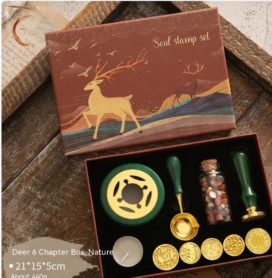 Merry Christmas wax seal gift box, The Journal Cafe