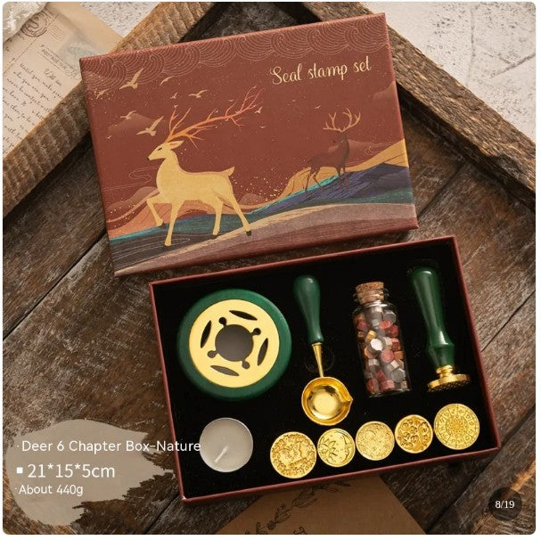 Merry Christmas wax seal gift box, The Journal Cafe